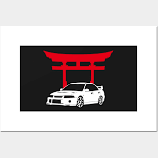 mitsubishi evolution Posters and Art